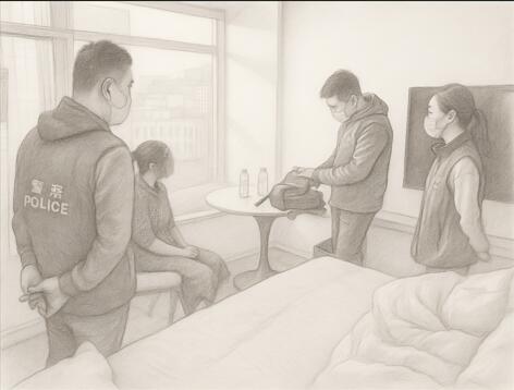 大型传销案侦破现场