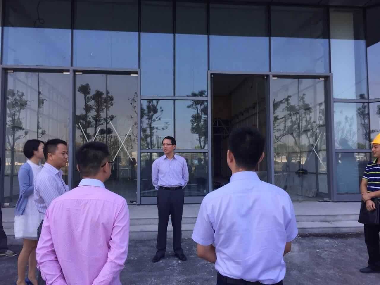 开工仪式上，江苏管委会周志成主任发表了热情洋溢的讲话