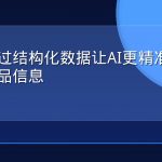 如何通过结构化数据让AI更精准理解你的产品信息