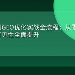 企业官网GEO优化实战全流程：从零基础到AI搜索可见性全面提升