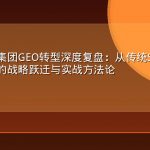 平安保险集团GEO转型深度复盘：从传统SEO到生成引擎优化的战略跃迁与实战方法论