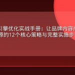 AEO答案引擎优化实战手册：让品牌内容成为AI问答首选答案源的12个核心策略与完整实施步骤