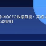 智慧交通中的GEO数据赋能：某超大城市拥堵治理实战案例