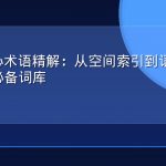 GEO核心术语精解：从空间索引到语义位置感知的必备词库