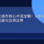 数字孪生城市核心术语全解：从BIM到CIM的概念图谱与应用边界