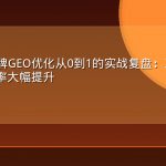 某教育品牌GEO优化从0到1的实战复盘：三个月实现AI引用率大幅提升