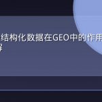 JSON-LD结构化数据在GEO中的作用与部署要点全解