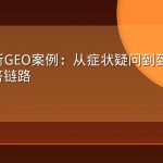 口腔诊所GEO案例：从症状疑问到到店预约的AI问答链路