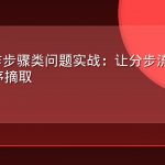 AEO操作步骤类问题实战：让分步流程被AI完整按序摘取