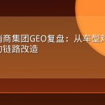 汽车经销商集团GEO复盘：从车型对比到试驾预约的链路改造