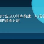 教育考培行业GEO词库构建：从报名时间到备考资料的意图分层