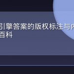 生成式引擎答案的版权标注与内容转载机制百科