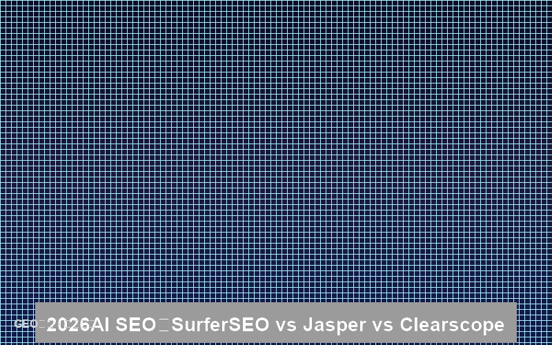 2026年AI SEO工具终极对比：SurferSEO vs Jasper vs Clearscope 深度测评